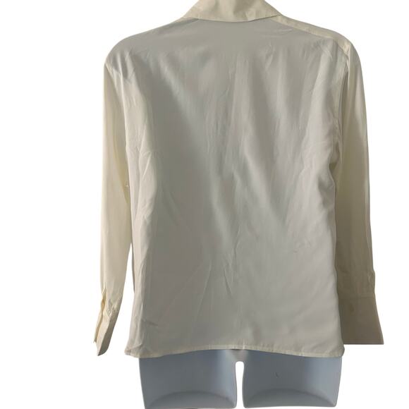 Madewell Women's 100% Silk Button Utility Pocket Shirt Blouse L Large New Flaw - Picture 8 of 13